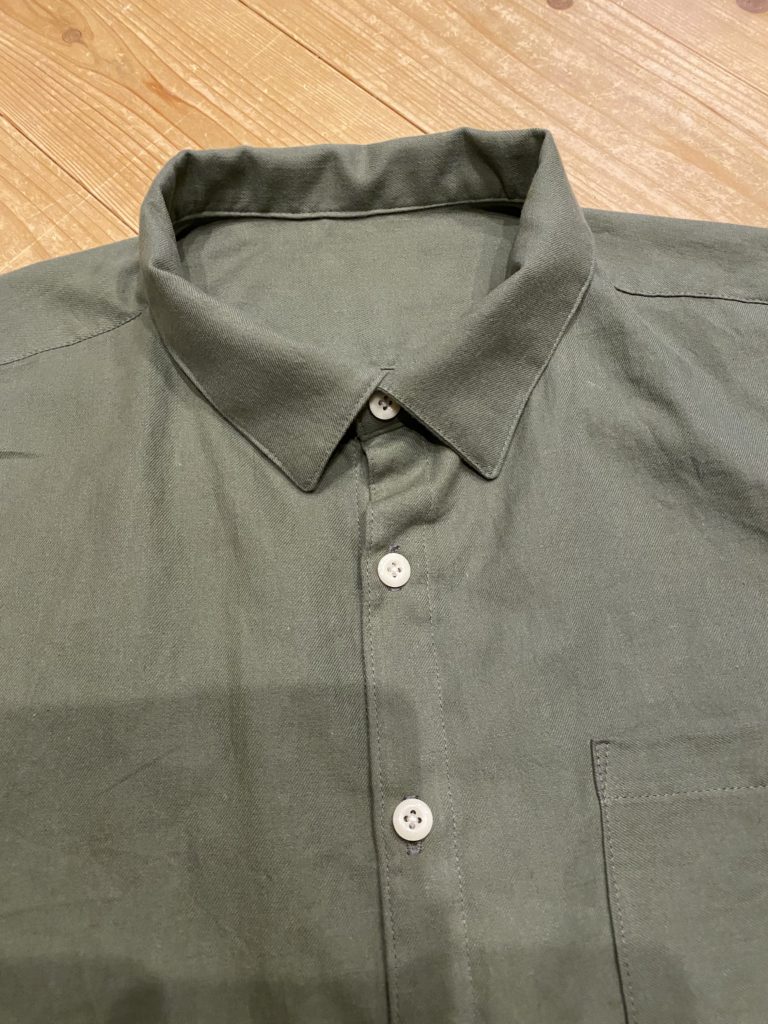 台襟付きメンズシャツ
ハンドメイド