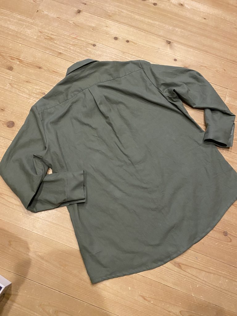 台襟付きメンズシャツ