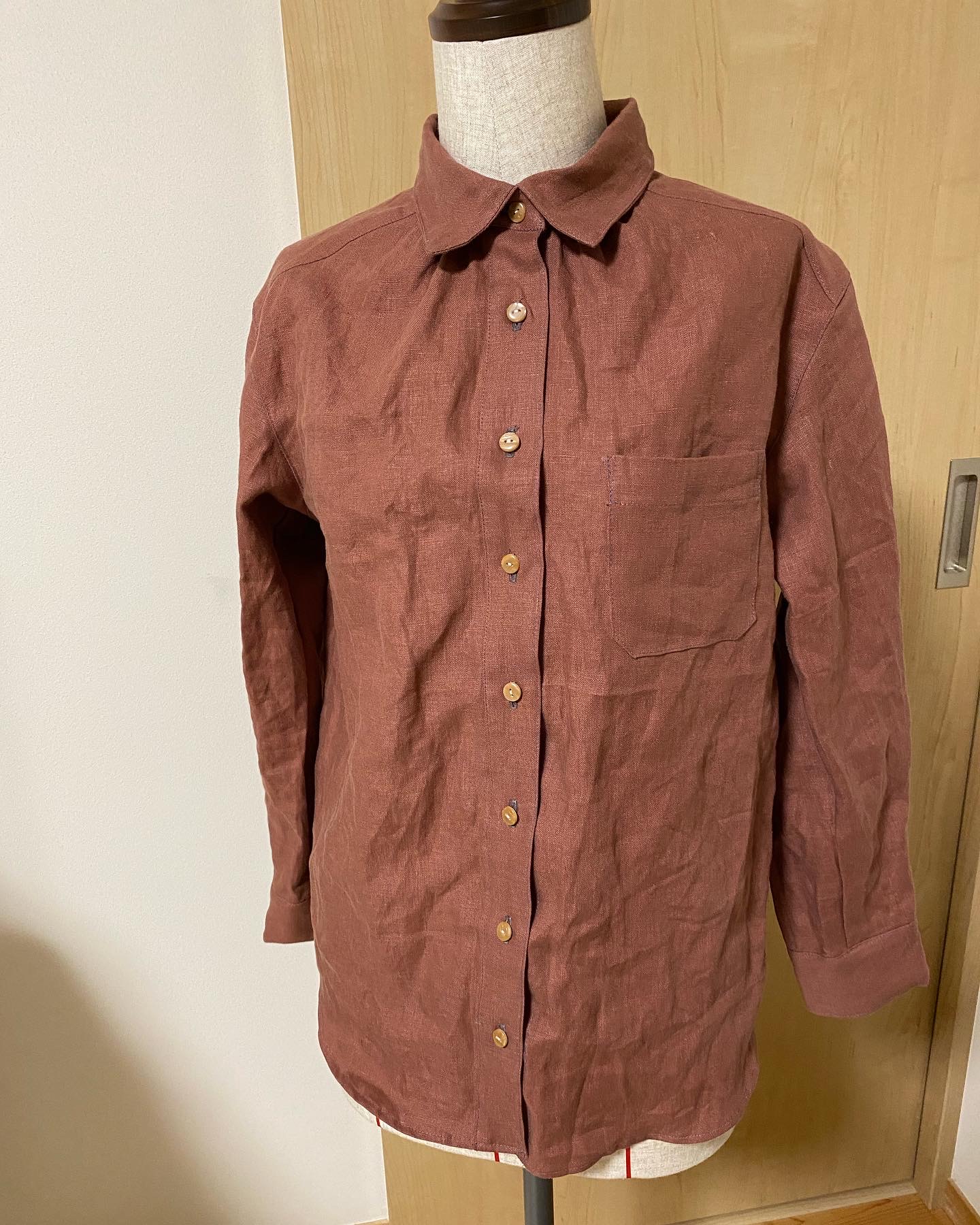 文化服装学院通信講座課題ブラウス