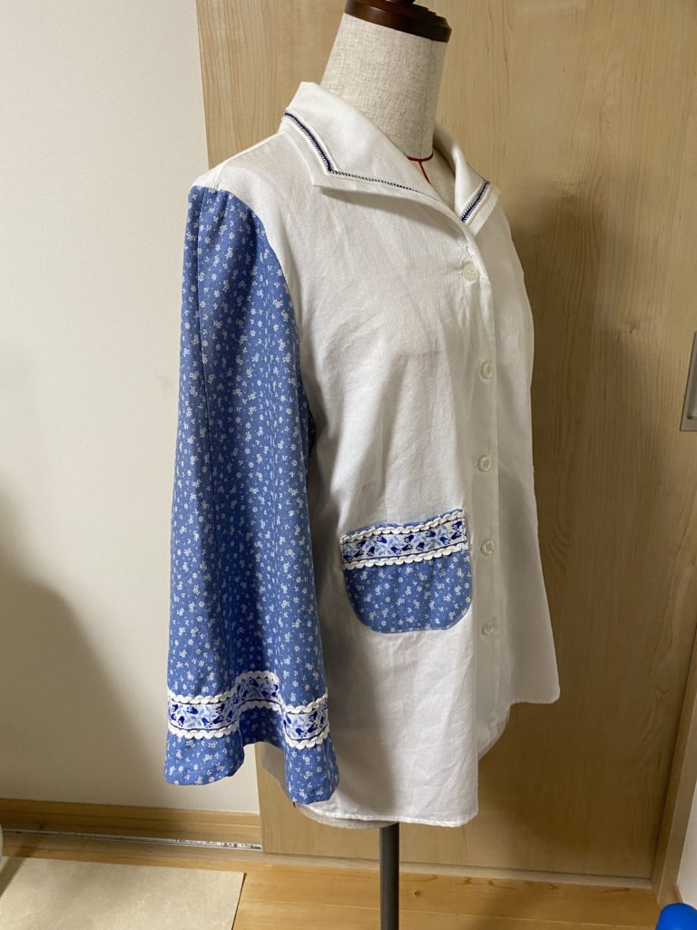 アップサイクルブラウス