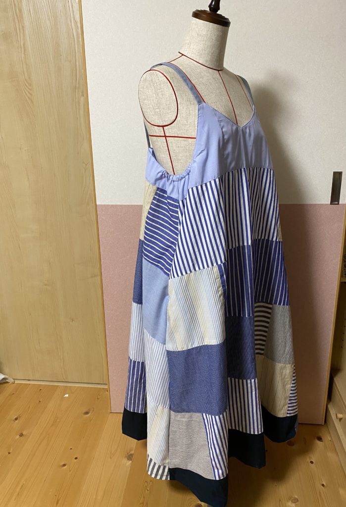 パッチワークキャミワンピース