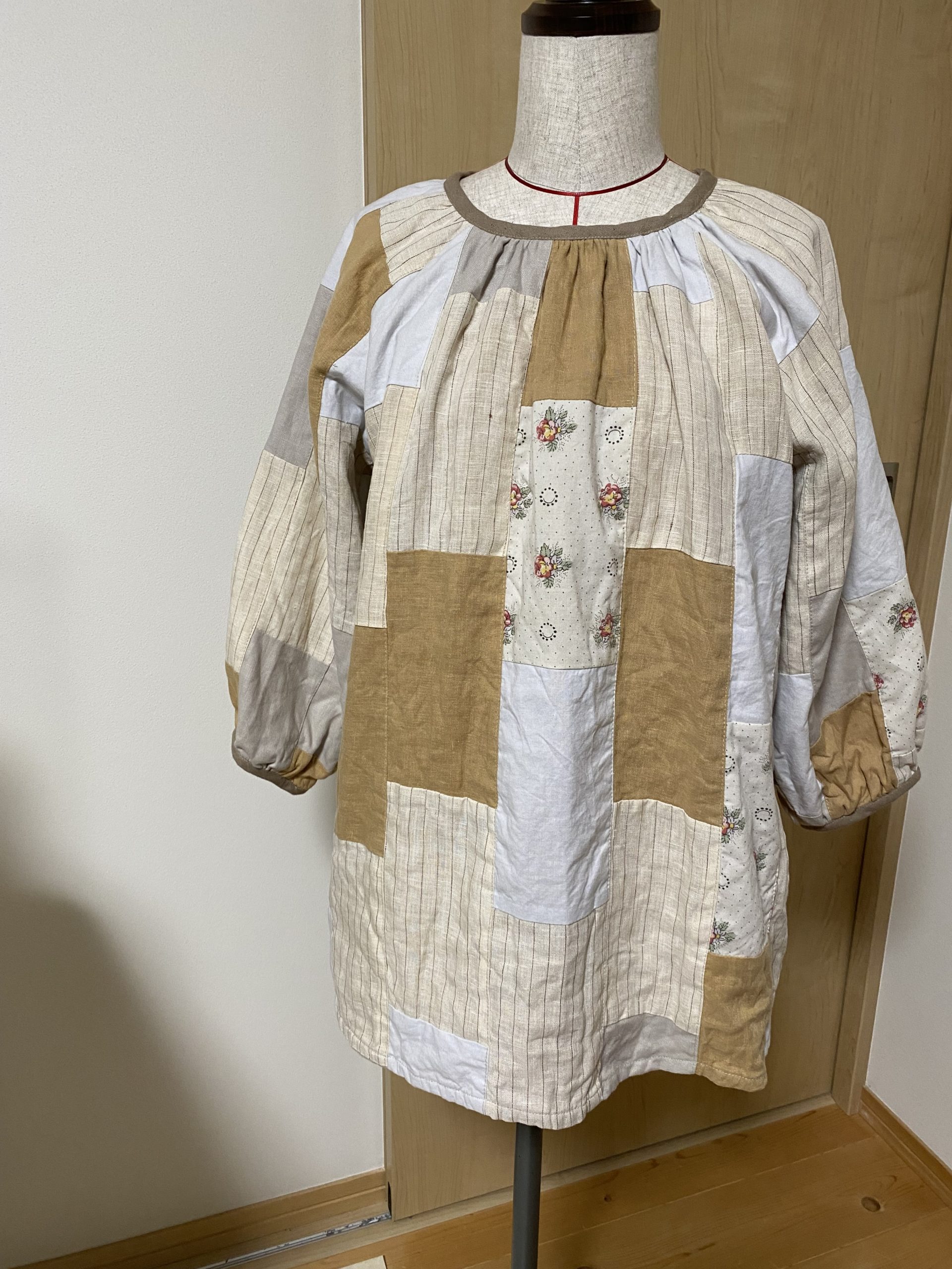 パッチワークスモッグブラウス