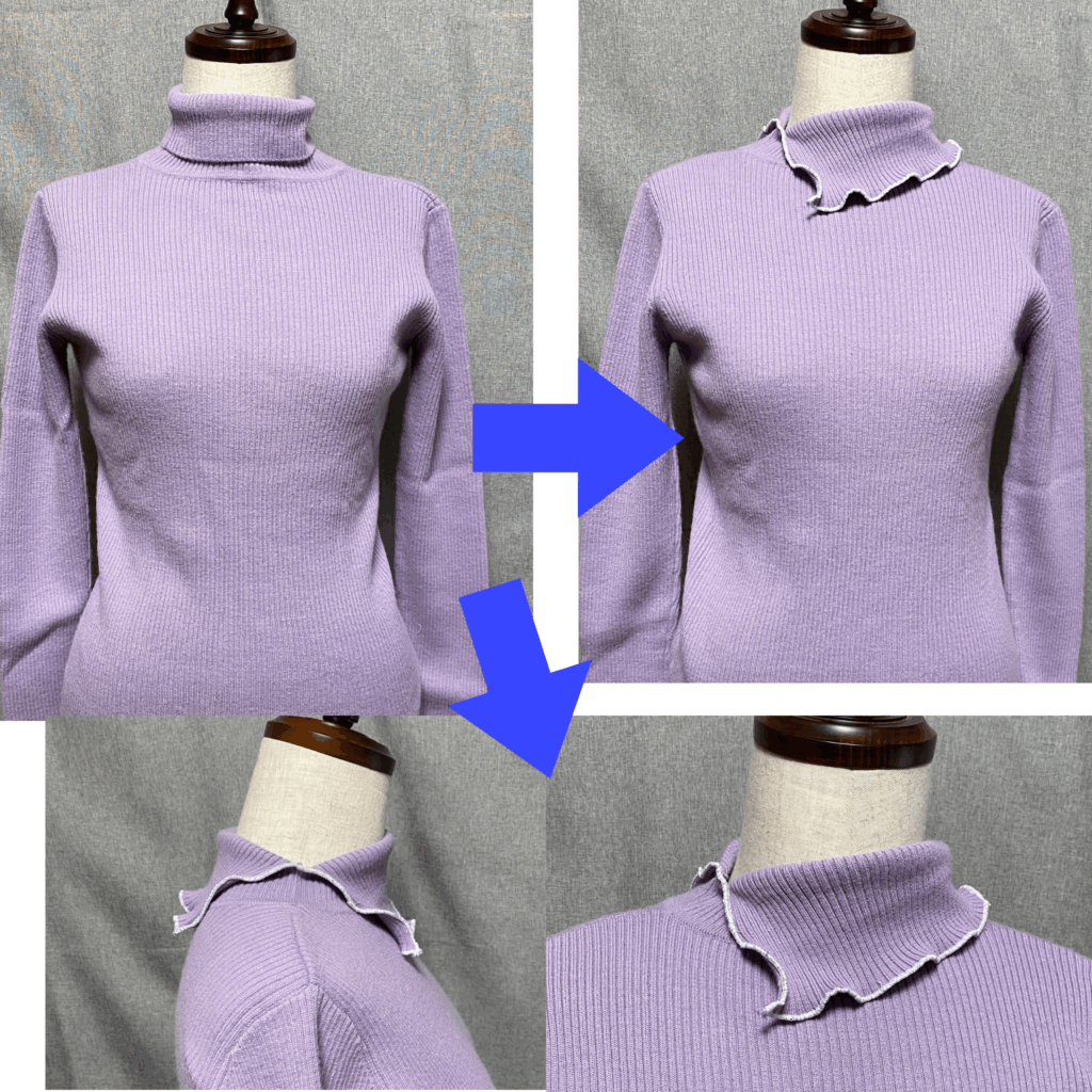 ラメウーリー糸　メロー加工　アップサイクル